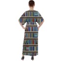 Bookshelf V-Neck Boho Style Maxi Dress View2