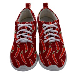 Chili-pattern-red Women Athletic Shoes by uniart180623