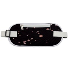 Abstract Rose Gold Glitter Background Rounded Waist Pouch by artworkshop