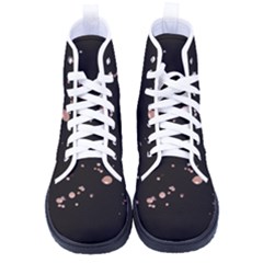 Abstract Rose Gold Glitter Background Women s High-top Canvas Sneakers by artworkshop