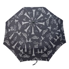 New York City Nyc Pattern Folding Umbrellas by uniart180623