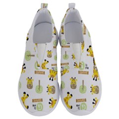 Vector-pattern-with-cute-giraffe-cartoon No Lace Lightweight Shoes by uniart180623