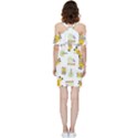 Vector-pattern-with-cute-giraffe-cartoon Shoulder Frill Bodycon Summer Dress View4