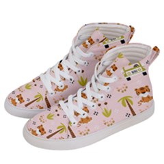 Cute-tiger-car-safari-seamless-pattern Men s Hi-top Skate Sneakers by uniart180623