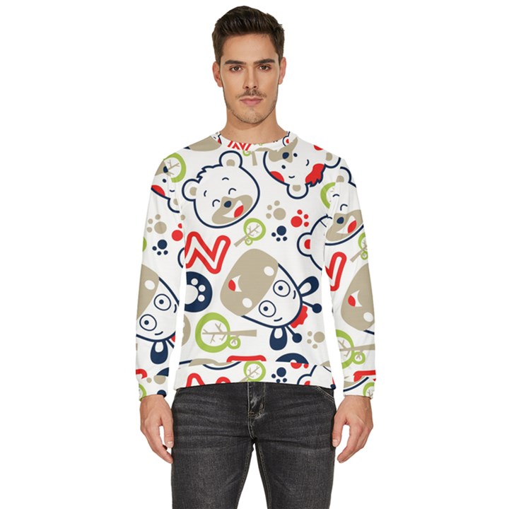 Animals-pattern Men s Fleece Sweatshirt