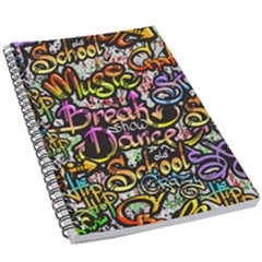 Graffiti-word-seamless-pattern 5 5  X 8 5  Notebook by uniart180623