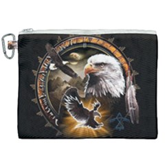 Eagle Dreamcatcher Art Bird Native American Canvas Cosmetic Bag (xxl) by uniart180623