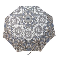 Flower Art Decorative Mandala Pattern Ornamental Folding Umbrellas by uniart180623