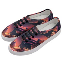 Fire Flame Burn Hot Heat Light Burning Orange Women s Classic Low Top Sneakers by uniart180623