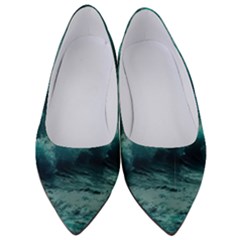 Waves Ocean Sea Tsunami Nautical Blue Sea Art Women s Low Heels by uniart180623