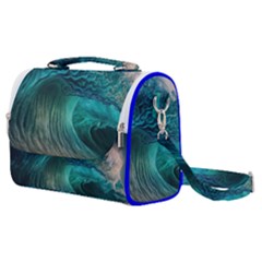 Tsunami Waves Ocean Sea Water Rough Seas Satchel Shoulder Bag by uniart180623