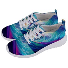 Waves Ocean Sea Tsunami Nautical Nature Water Men s Lightweight Sports Shoes by uniart180623
