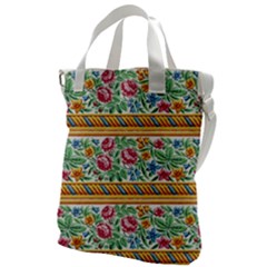 Flower Fabric Fabric Design Fabric Pattern Art Canvas Messenger Bag by uniart180623