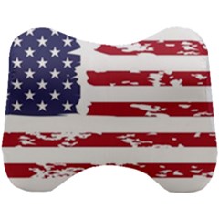 Flag Usa Unite Stated America Head Support Cushion by uniart180623