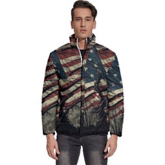 Flag Usa American Flag Men s Puffer Bubble Jacket Coat by uniart180623