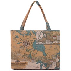 World Map Travel Pattern Architecture Mini Tote Bag by uniart180623
