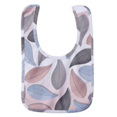 Leaves Pastel Background Nature Baby Bib by Ravend