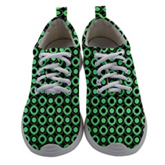 Mazipoodles Green Donuts Polka Dot Women Athletic Shoes by Mazipoodles