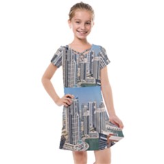 Building Sea Architecture Marina Kids  Cross Web Dress by Ravend