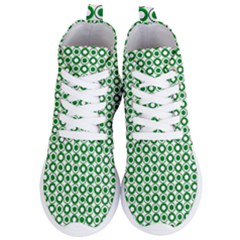 Mazipoodles Green White Donuts Polka Dot  Women s Lightweight High Top Sneakers by Mazipoodles
