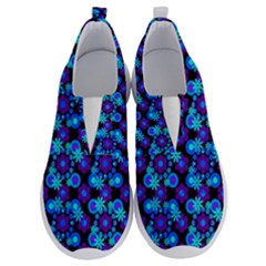 Bitesize Flowers Pearls And Donuts Purple Blue Black No Lace Lightweight Shoes by Mazipoodles