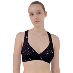 Abstract Rose Gold Glitter Background Sweetheart Sports Bra by artworkshop