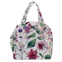 Floral Pattern Boxy Hand Bag by designsbymallika