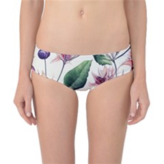 Floral Pattern Classic Bikini Bottoms by designsbymallika