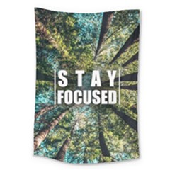 Stay Focused Focus Success Inspiration Motivational Large Tapestry