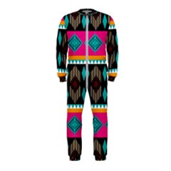 Abstract Art Pattern Design Vintage Onepiece Jumpsuit (kids) by Ravend