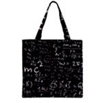 E=mc2 Text Science Albert Einstein Formula Mathematics Physics Zipper Grocery Tote Bag