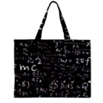 E=mc2 Text Science Albert Einstein Formula Mathematics Physics Zipper Mini Tote Bag