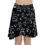 E=mc2 Text Science Albert Einstein Formula Mathematics Physics Chiffon Wrap Front Skirt