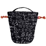 E=mc2 Text Science Albert Einstein Formula Mathematics Physics Drawstring Bucket Bag