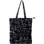 E=mc2 Text Science Albert Einstein Formula Mathematics Physics Double Zip Up Tote Bag
