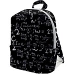 E=mc2 Text Science Albert Einstein Formula Mathematics Physics Zip Up Backpack
