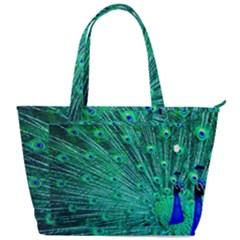 Green And Blue Peafowl Peacock Animal Color Brightly Colored Back Pocket Shoulder Bag  by uniart180623