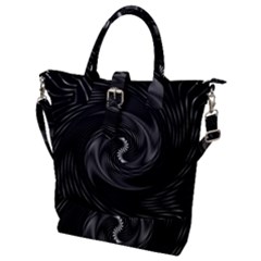 Abstract Mandala Twirl Buckle Top Tote Bag by uniart180623