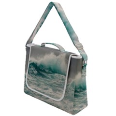 Big Storm Wave Box Up Messenger Bag by uniart180623