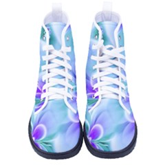 Abstract Flowers Flower Abstract Men s High-top Canvas Sneakers by uniart180623