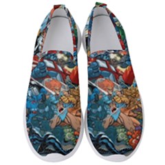 80 s Cartoons Cartoon Masters Of The Universe Men s Slip On Sneakers by uniart180623