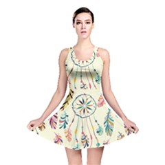 Dreamcatcher Abstract Pattern Reversible Skater Dress by uniart180623