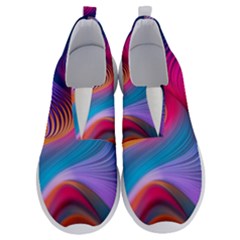 Colorful 3d Waves Creative Wave Waves Wavy Background Texture No Lace Lightweight Shoes by uniart180623