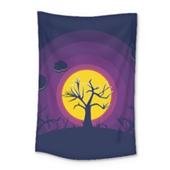 Empty Tree Leafless Stem Bare Branch Small Tapestry by uniart180623