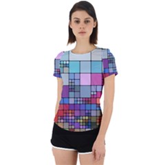 To Dye Abstract Visualization Back Cut Out Sport Tee by uniart180623