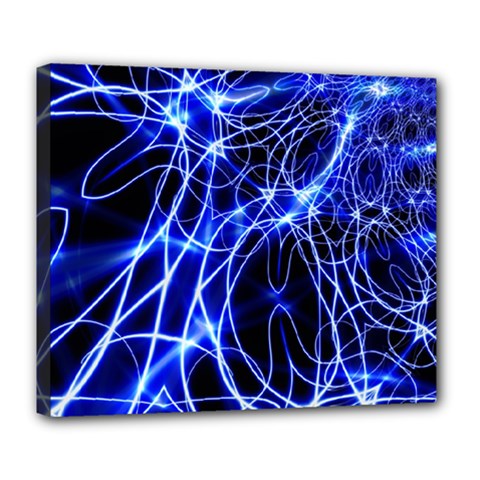 Lines Flash Light Mystical Fantasy Deluxe Canvas 24  X 20  (stretched) by Dutashop