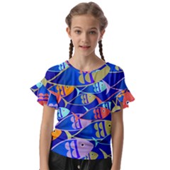 Sea Fish Illustrations Kids  Cut Out Flutter Sleeves