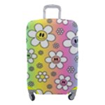 Funny Flowers Smile Face Camomile Luggage Cover (Small)