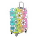 Funny Flowers Smile Face Camomile Luggage Cover (Small) View2