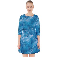 Blue Water Speech Therapy Smock Dress by artworkshop